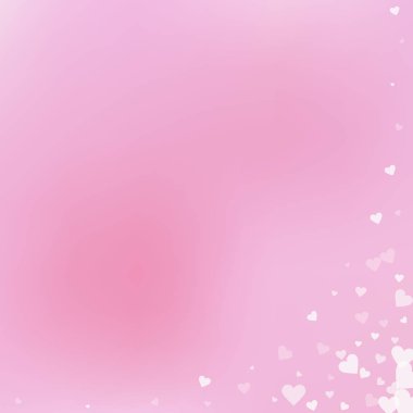 Beyaz kalp konfetileri sever. Sevgililer günü köşesi