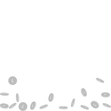 İngiliz sikkeleri düşüyor. Dağınık siyah ve w