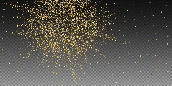 Aur confetti de lux spumant confetti. Scattered — Vector de stoc