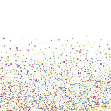 Şenlikli konfeti. Kutlama yıldızları. Gökkuşağı confe