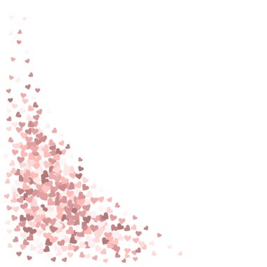 Pembe kalp aşk konfetileri. Sevgililer günü köşesi 