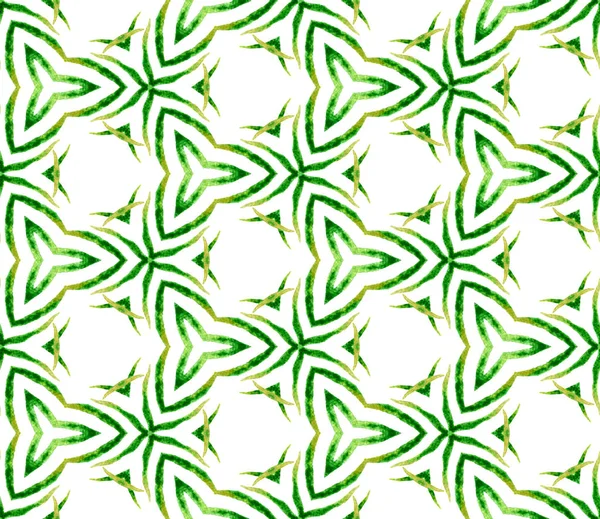 Зеленый нарисованный вручную узор без печати. Ручная вода — стоковое фото