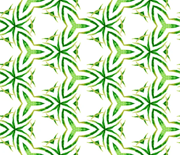 Zöld Handdrawn varrat nélküli mintázat. Kézzel rajzolt víz — Stock Fotó