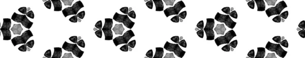 Šedý černý a bílý ročník kaleidoskop bezešvé — Stock fotografie