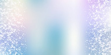 Beyaz kalp aşk confettis. Sevgililer günü sınır