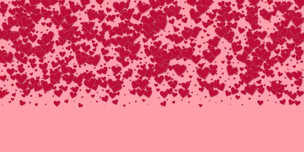 Кохання confettis червоне серце. Валентина градієнт — стоковий вектор