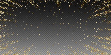 Altın konfeti konfeti konfetisi. Dağınık