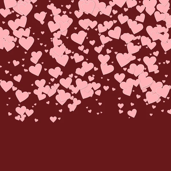 Ροζ καρδιά αγάπη κομφετί. Του Αγίου Βαλεντίνου gradien — Διανυσματικό Αρχείο