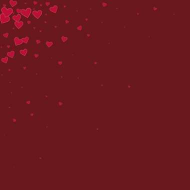 Kırmızı kalp konfetileri sever. Sevgililer günü köşesi...