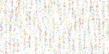 Şenlikli konfeti. Kutlama yıldızları. Gökkuşağı confe