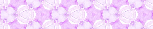 Violett lila Vintage retro sömlös Border Bläddra — Stockfoto