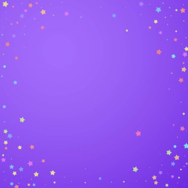 Şenlikli konfeti. Kutlama yıldızları. Renkli yıldız