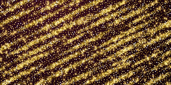 Espumante ouro luxo espumante confete. Dispersão — Vetor de Stock