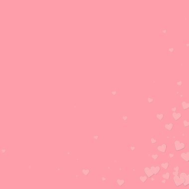 Pembe kalp aşk konfetileri. Sevgililer günü köşesi 