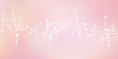 Beyaz kalp konfetileri sever. Sevgililer Günü Düşüyor