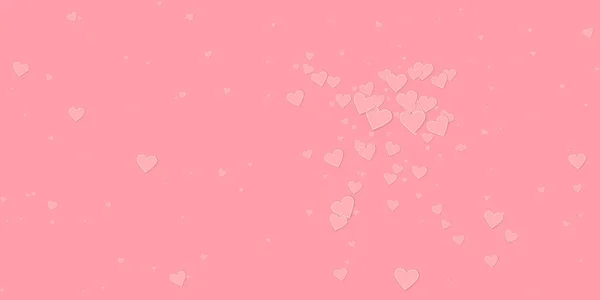 Le coeur rose adore les confettis. Saint Valentin explosi — Image vectorielle