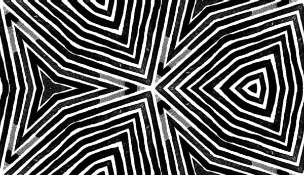 Czarno-biały geometryczny akwarela. Przyzwoite. — Zdjęcie stockowe