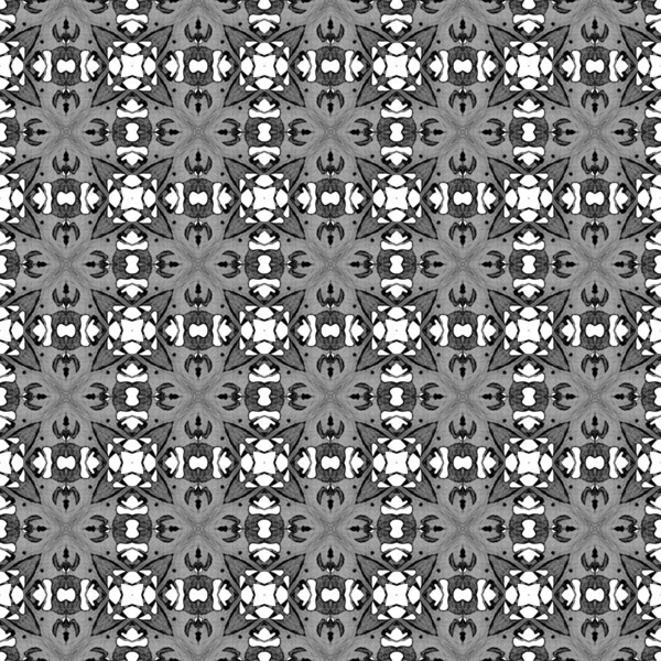 Черно-белый геометрический бесшовный рисунок. Од. — стоковое фото
