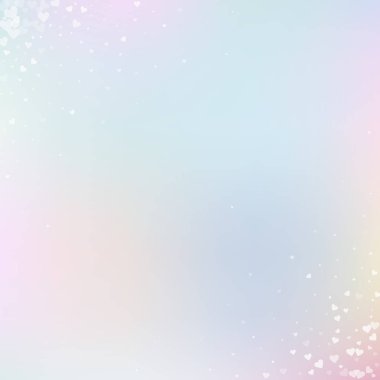 Beyaz kalp konfetileri sever. Sevgililer günü köşesi