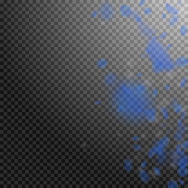 Koyu mavi çiçek yaprakları dökülüyor. Zarif rom.