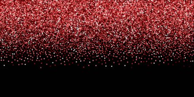 Kırmızı altın parıltılı lüks konfeti. Scatte