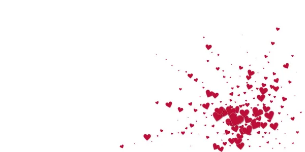 Il cuore rosso adora i confetti. Esplosio di San Valentino — Vettoriale Stock