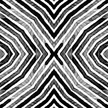 Siyah ve beyaz Geometrik Suluboya. Dazzlin