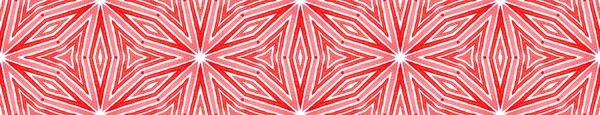 Rotolo di confine senza cuciture rosso rosa. Waterco geometrico — Foto Stock