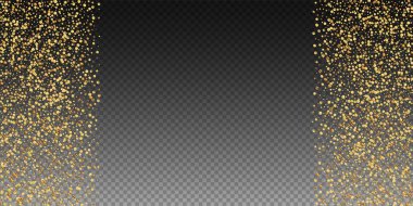 Altın konfeti konfeti konfetisi. Dağınık