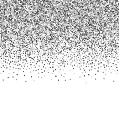 Gümüş parıltılı, ışıl ışıl, konfeti. Scattere