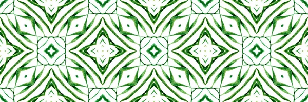 Медальйон зелений безшовний візерунок. Текстиль готовий — стокове фото