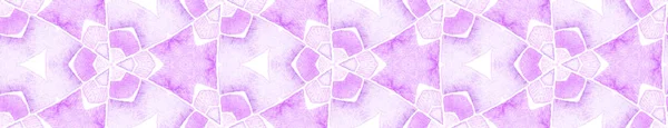 Violet purple vintage retro Seamless Border Scroll — Stock Photo, Image