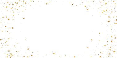 Altın yıldızlı, pırıl pırıl lüks konfeti. Scatt.