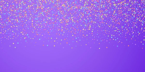 Des confettis festifs. Des stars de la fête. Étoile colorée — Image vectorielle