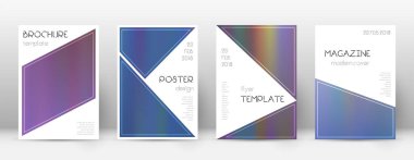 El ilanı düzeni. Broch için üçgen hoş şablon