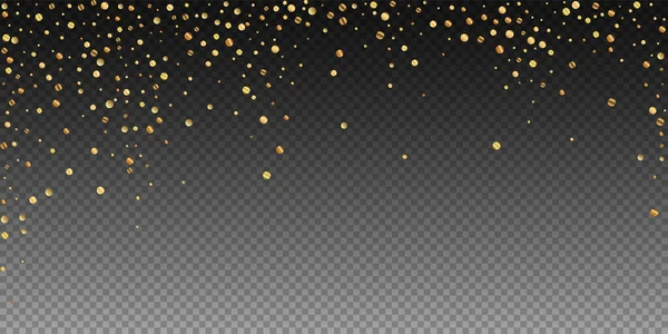 Sparse gouden confetti luxe sprankelende confetti. Sc — Stockvector