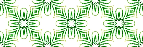 Ikat repetición de diseño de trajes de baño verde. Textil — Foto de Stock