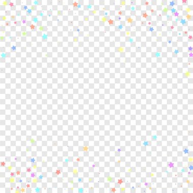 Şenlikli konfeti. Kutlama yıldızları. Renkli yıldız