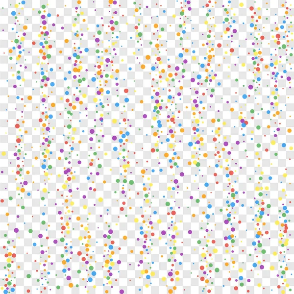 Des confettis festifs. Des stars de la fête. Confe arc-en-ciel — Image vectorielle