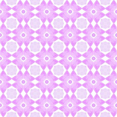 Döşemeli suluboya arka plan. Mor canlı boho 