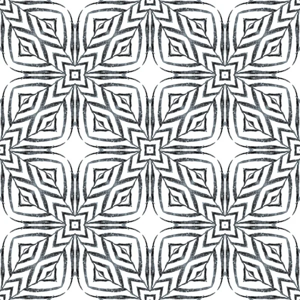 Мозаїчний безшовний візерунок. Чорно-білий — стокове фото
