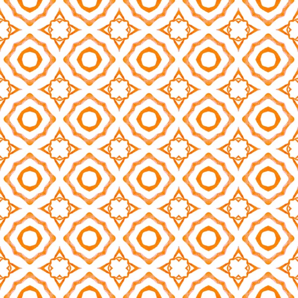 Arabesque hand drawn design. Orange magnetic boho — Stock Photo, Image