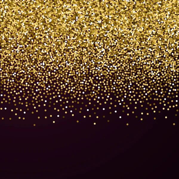 Ronda de brillo de oro confeti espumoso de lujo. Scat. — Vector de stock