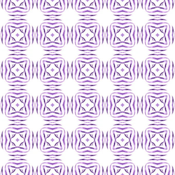Medallion seamless pattern. Purple valuable boho