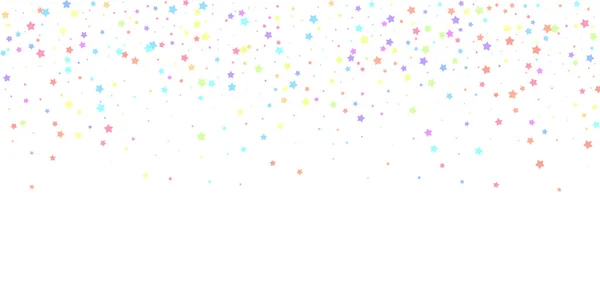 Des confettis festifs. Des stars de la fête. Étoile colorée — Image vectorielle