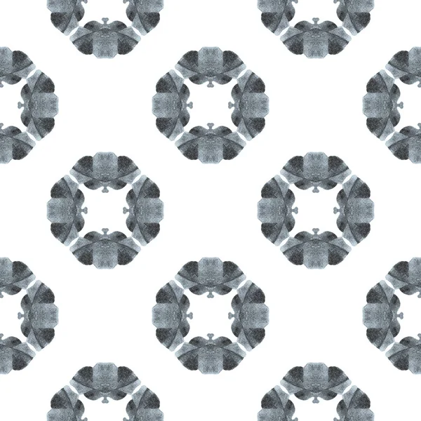 Eksotisk sømløse mønster. Sort og hvid - Stock-foto