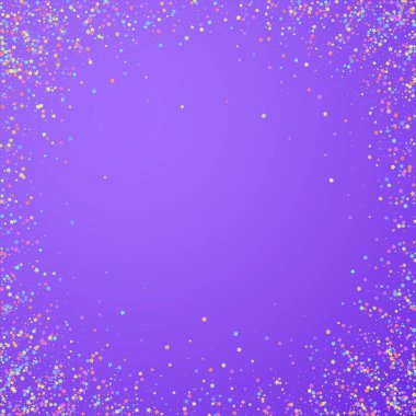 Şenlikli konfeti. Kutlama yıldızları. Renkli yıldız