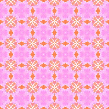 Chevron watercolor pattern. Orange ravishing boho 