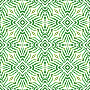 Trendy organic green border. Green posh boho chic 