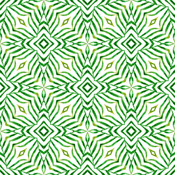 Trendy organic green border. Green posh boho chic — 스톡 사진